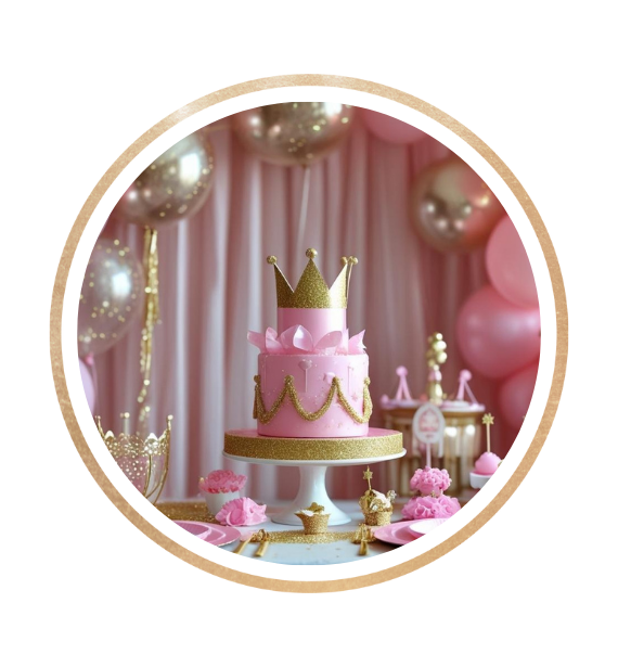 Pink and gold birthday party